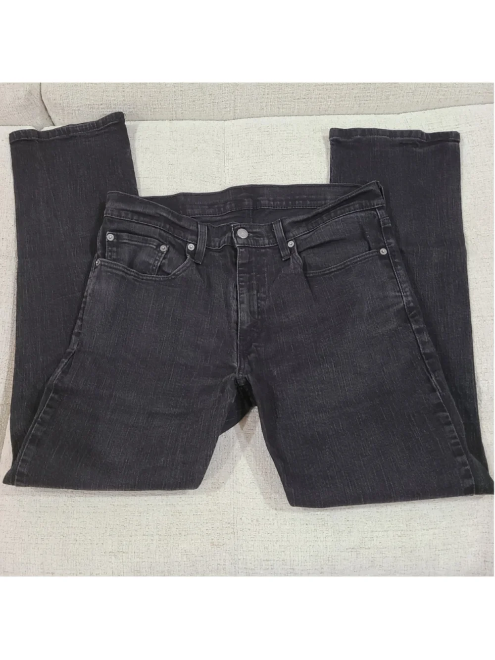 Levi's 559 Relaxed Straight Jeans Mens 34x32 Black Stretch Denim